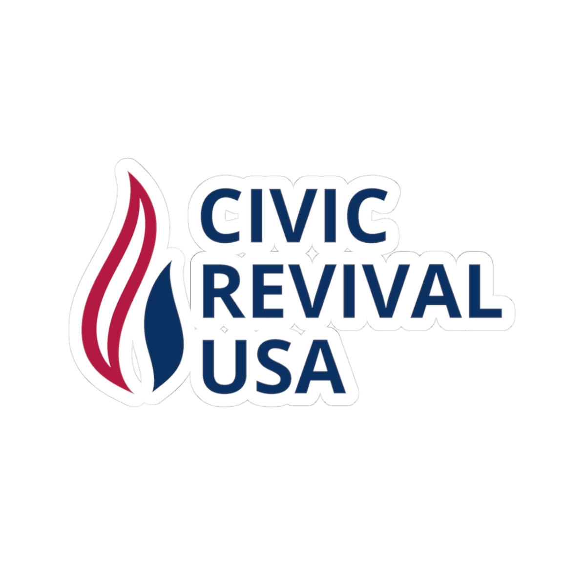 Civic Revival USA Logo Sticker